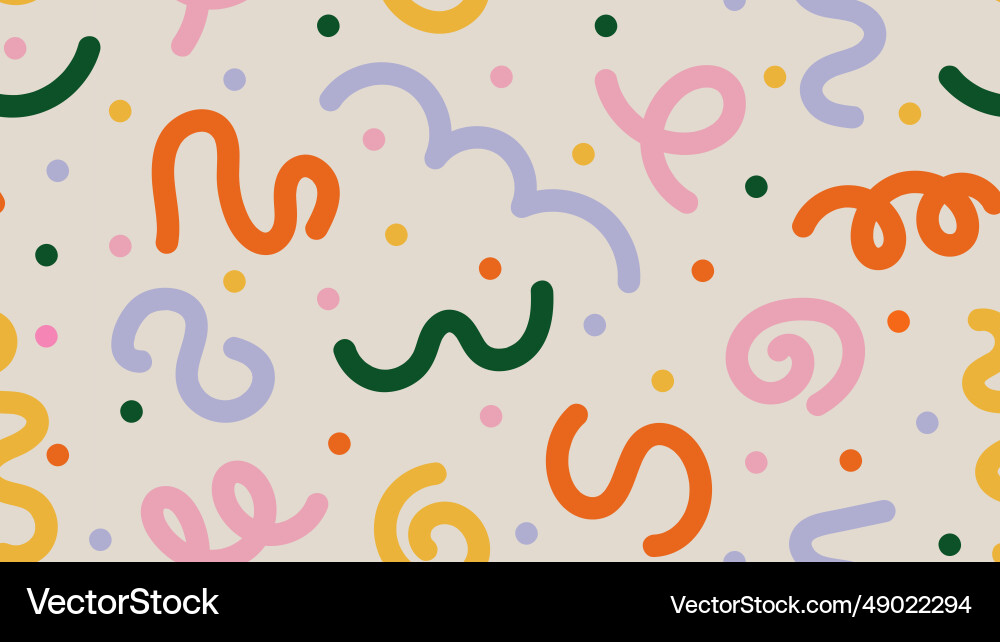Fun colorful abstract background in doodle style Fun colorful abstract background in doodle style vector image