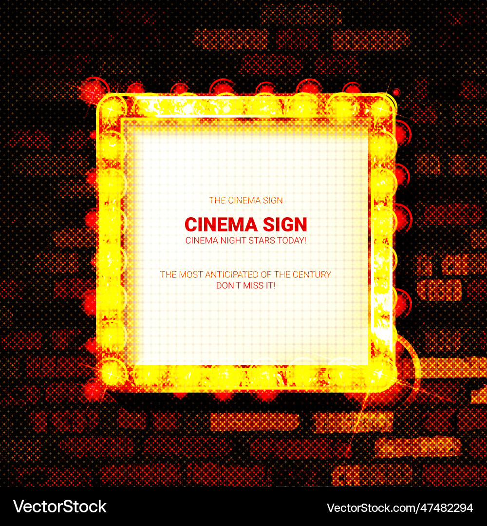 Light bulb frame with space for text Vector Image