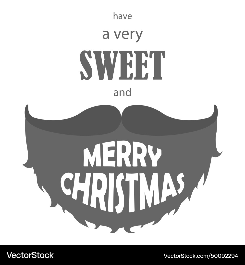 Merry christmas and happy new year typography Merry christmas and happy new year typography vector image