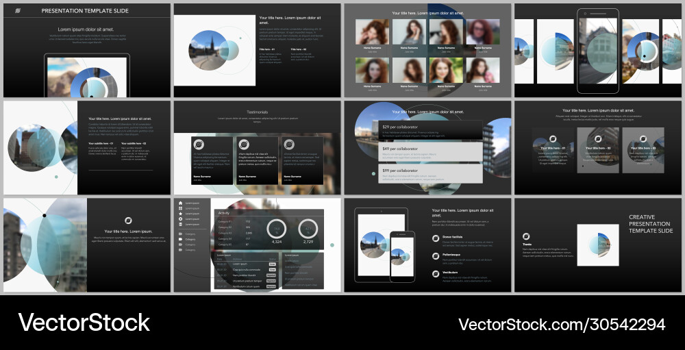 Presentation design templates multipurpose Presentation design templates multipurpose vector image