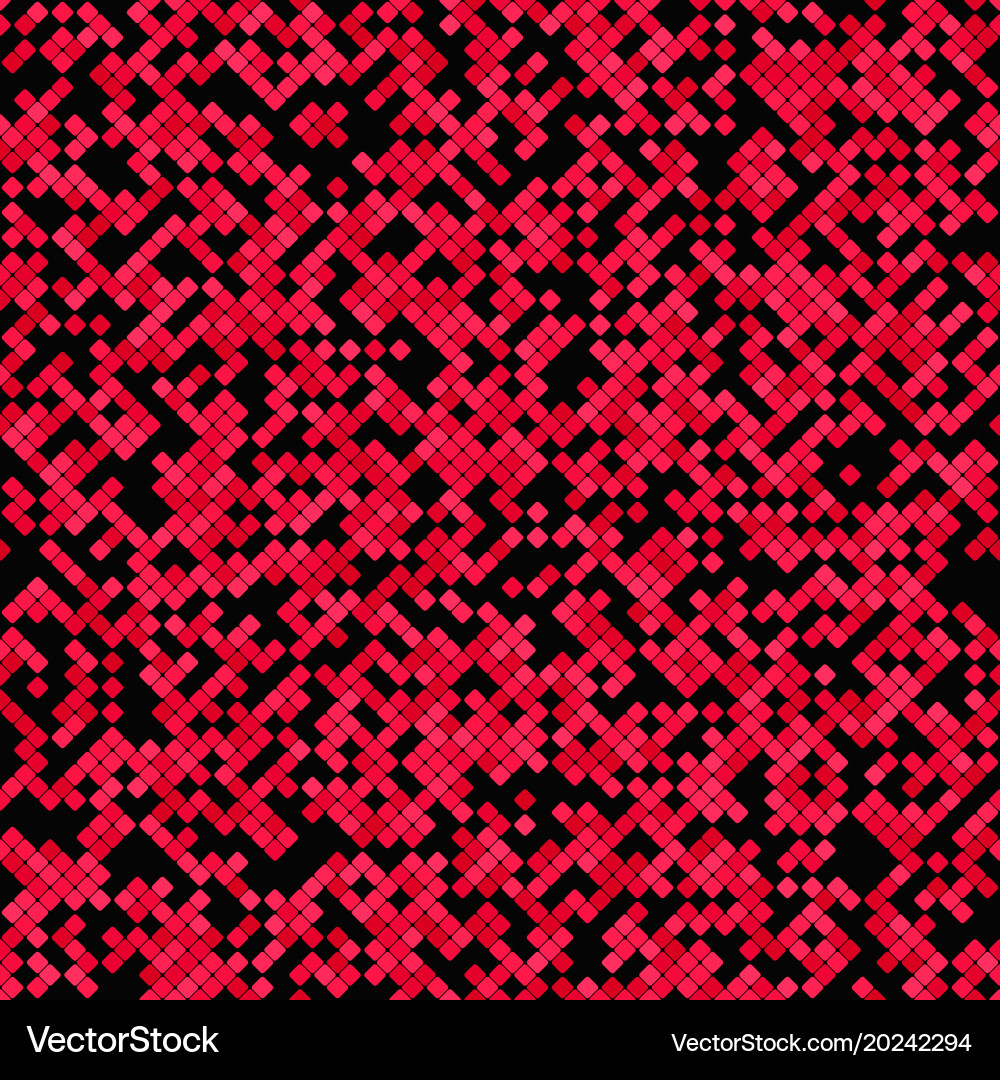 Red abstract seamless diagonal square pattern vector image