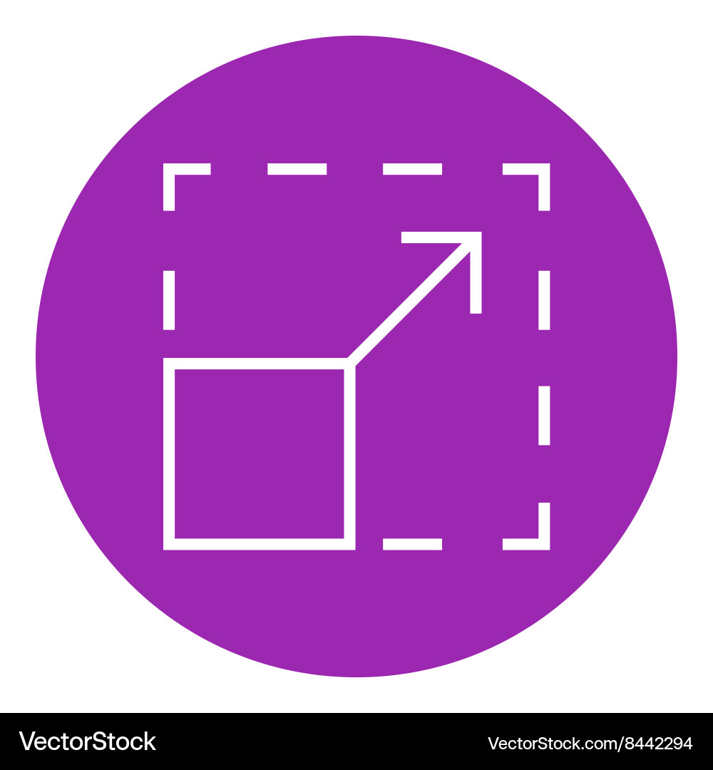 Scalability line icon vector image