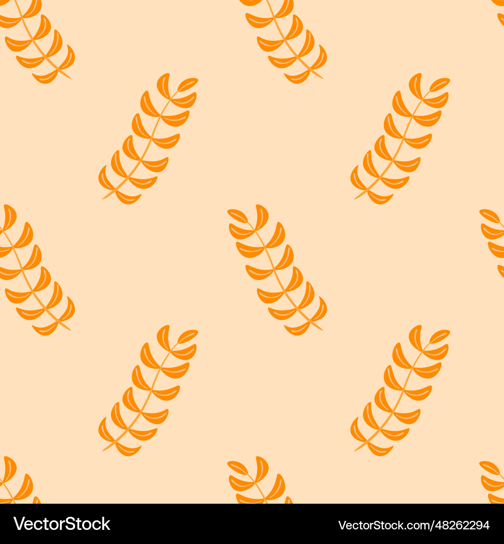 Seamless pattern of twigs in a flat style Seamless pattern of twigs in a flat style Vector Image
