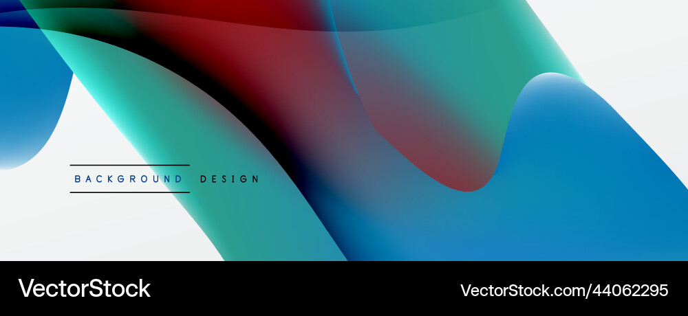 Abstract background fluid gradient color wave Vector Image