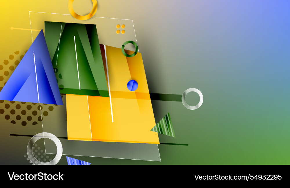 Abstract background geometric design with colorful Vector Image