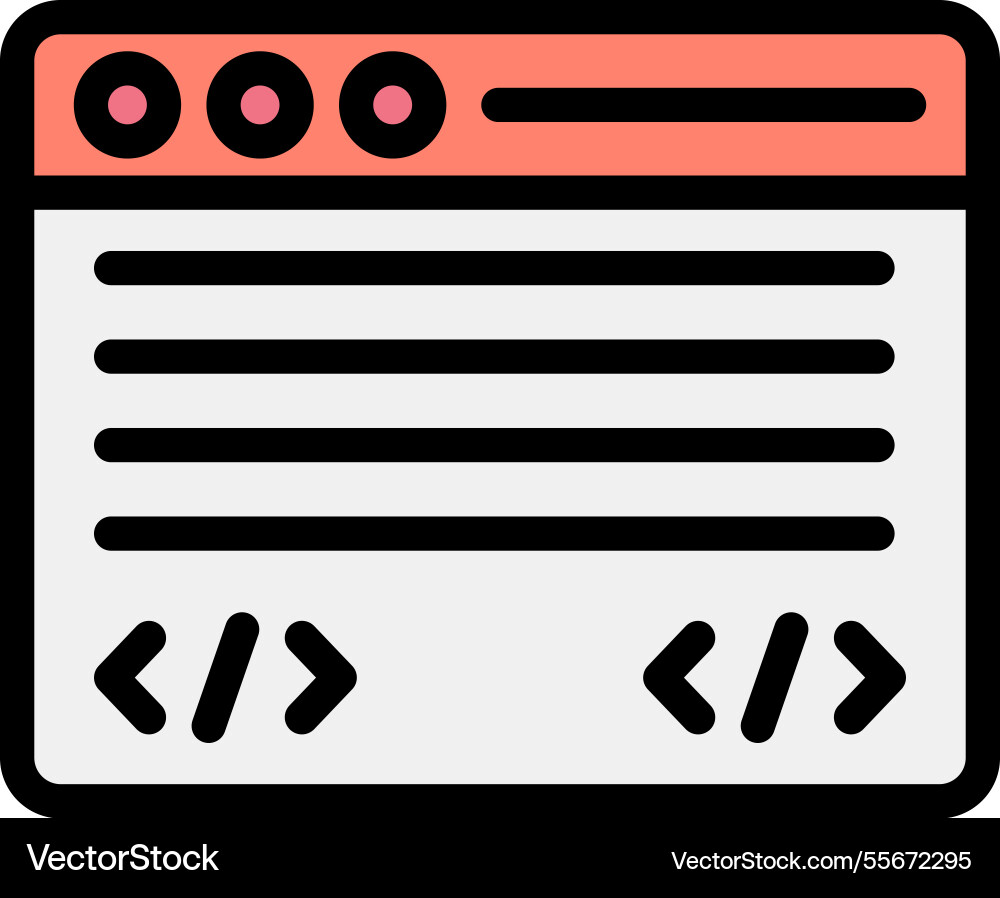 Command line icon design Vector Image