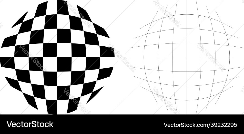 Distorted abstract geometric shape elements Distorted abstract geometric shape elements vector image