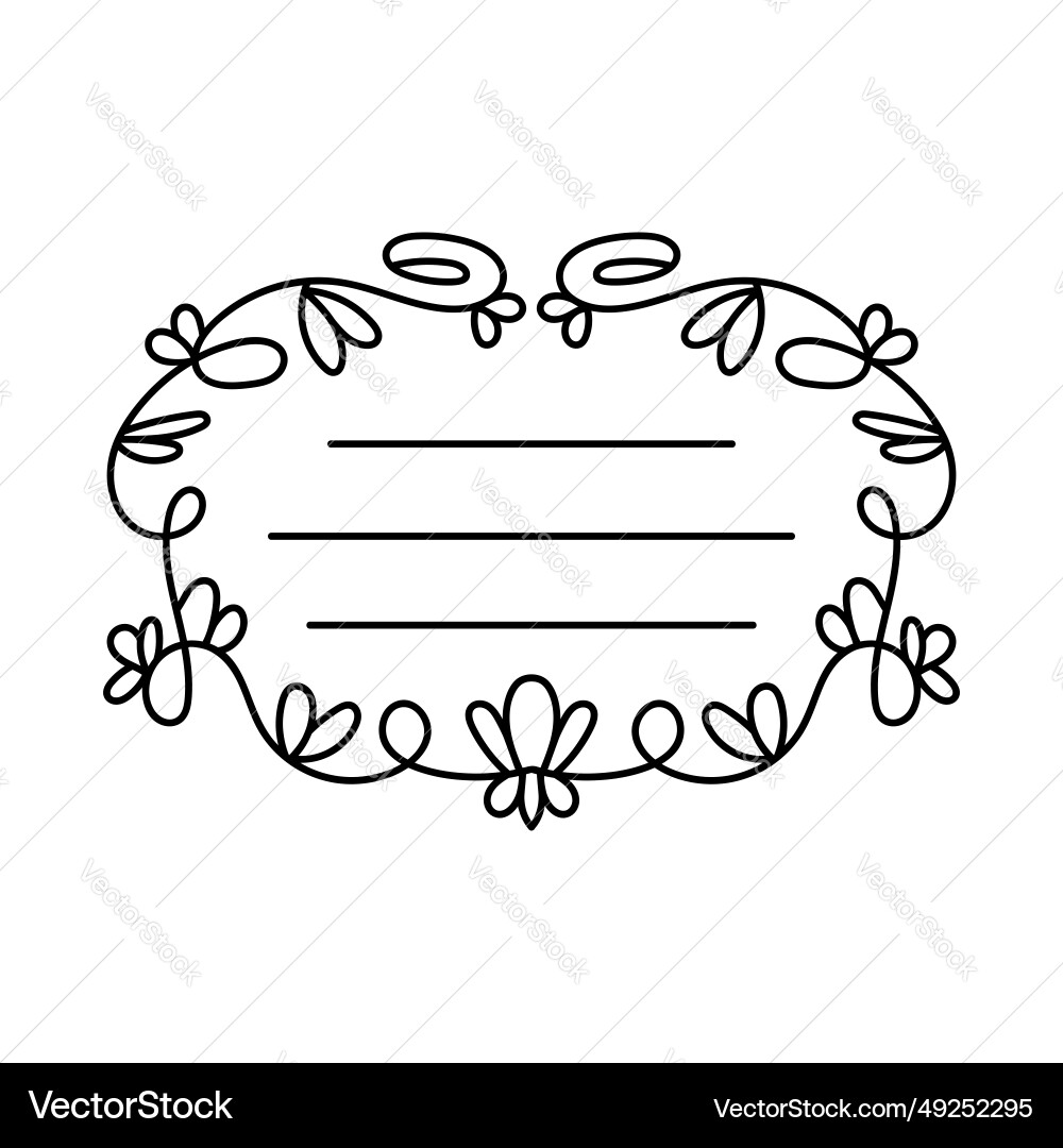 Frame with a pattern black the print is used Frame with a pattern black the print is used vector image