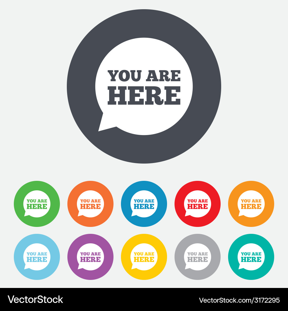 Location Pointer Speech Bubble vector image