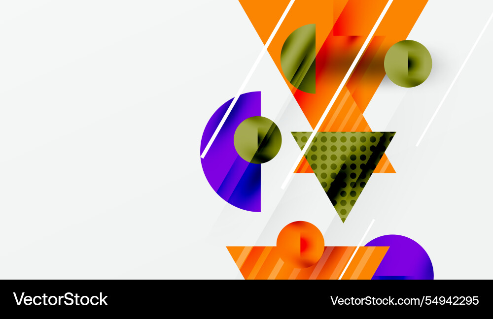 Modern abstract design with overlapping vector image