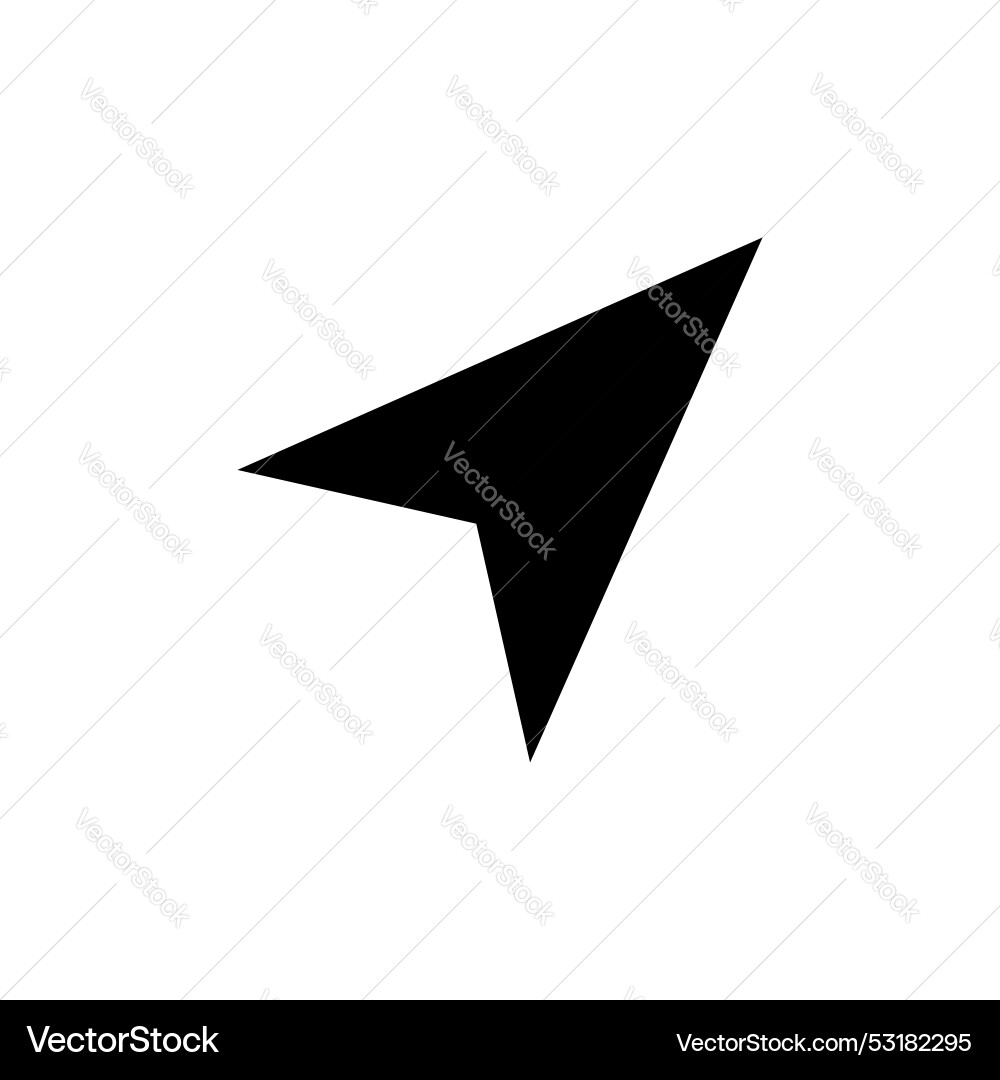Navigation icon set compass tool arrow symbol gps Vector Image