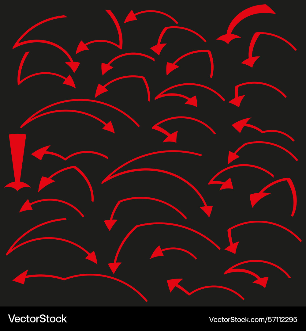 Red dynamic arrows directional motion pattern Red dynamic arrows directional motion pattern vector image