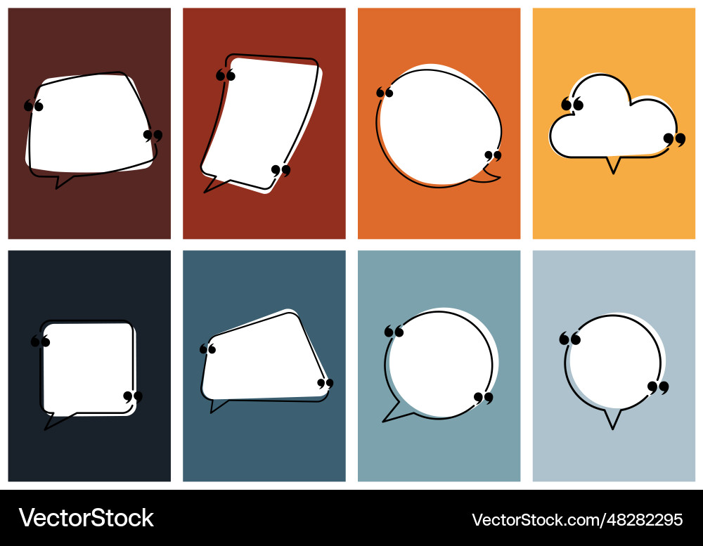 Set of isolated colorful gradient speech bubbles Set of isolated colorful gradient speech bubbles vector image