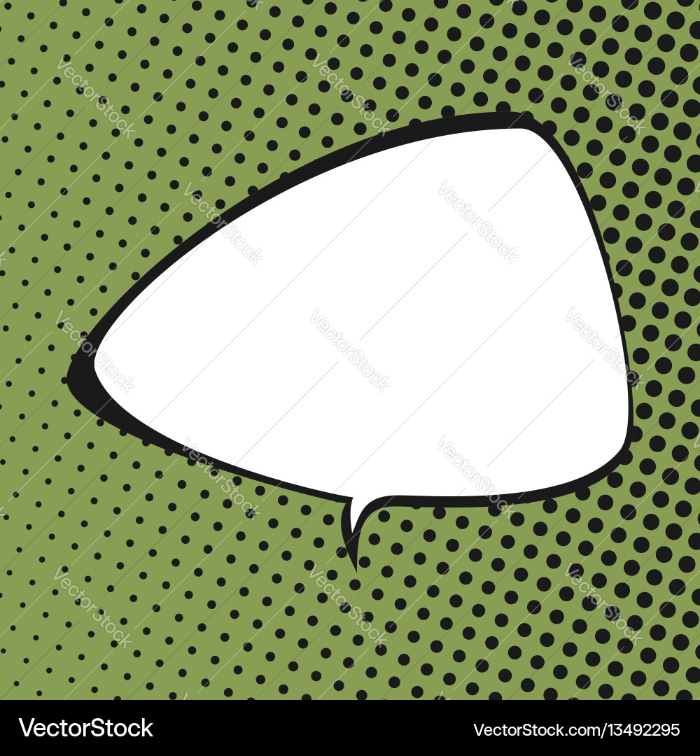Triangular Speech Bubble vector image