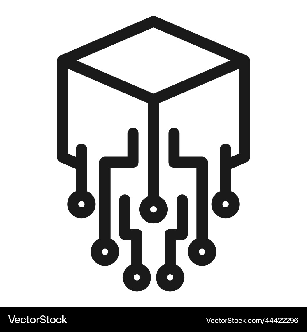 Digital product linear icon development Digital product linear icon development vector image