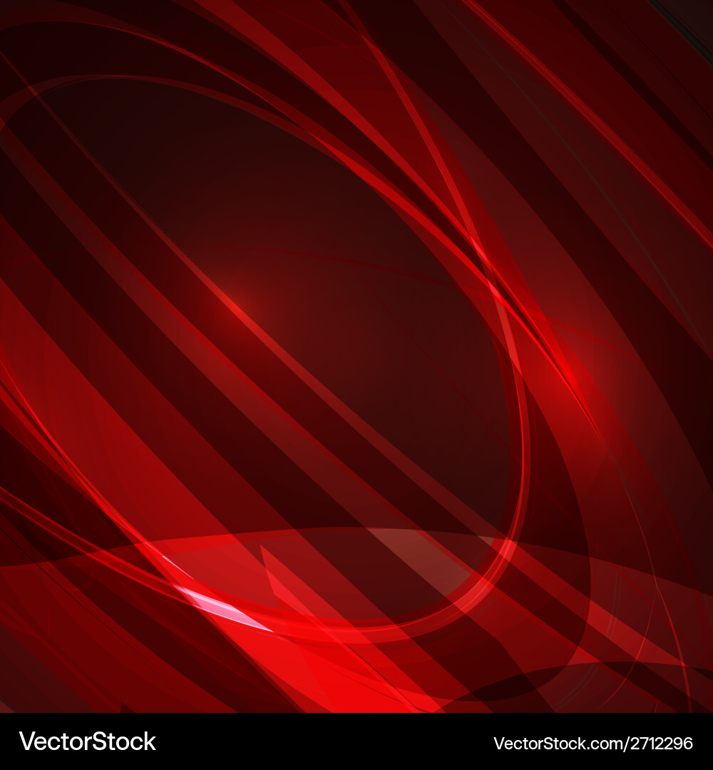 Dynamic Red Wave Background vector image