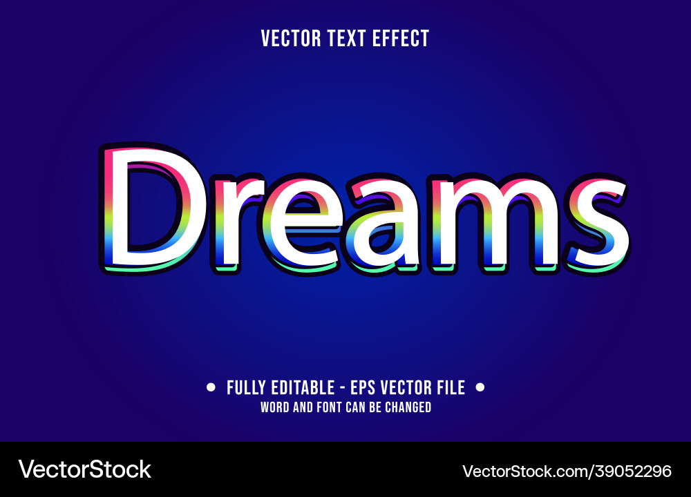 Editable text effect gradient style for digital Editable text effect gradient style for digital Vector Image