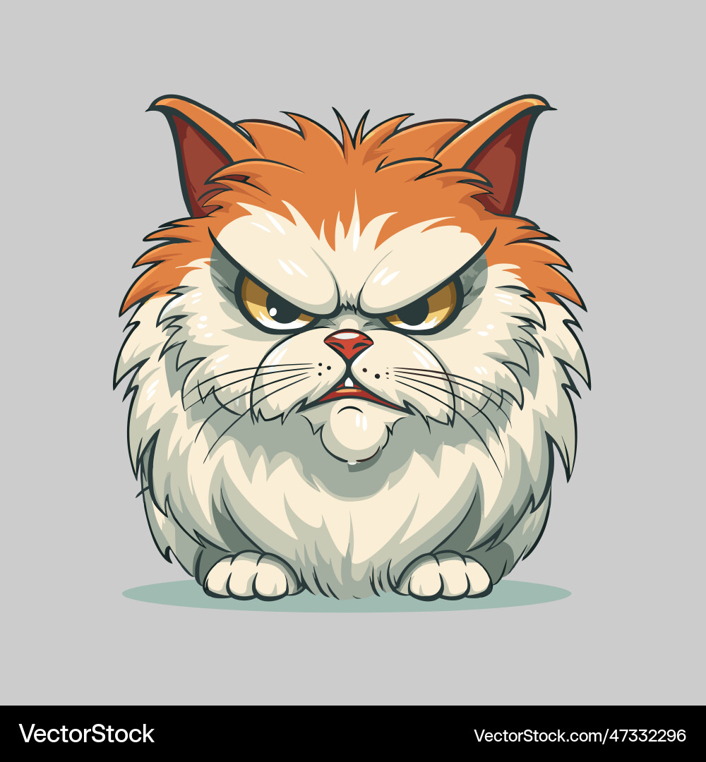 Grumpy Cat Portrait vector image