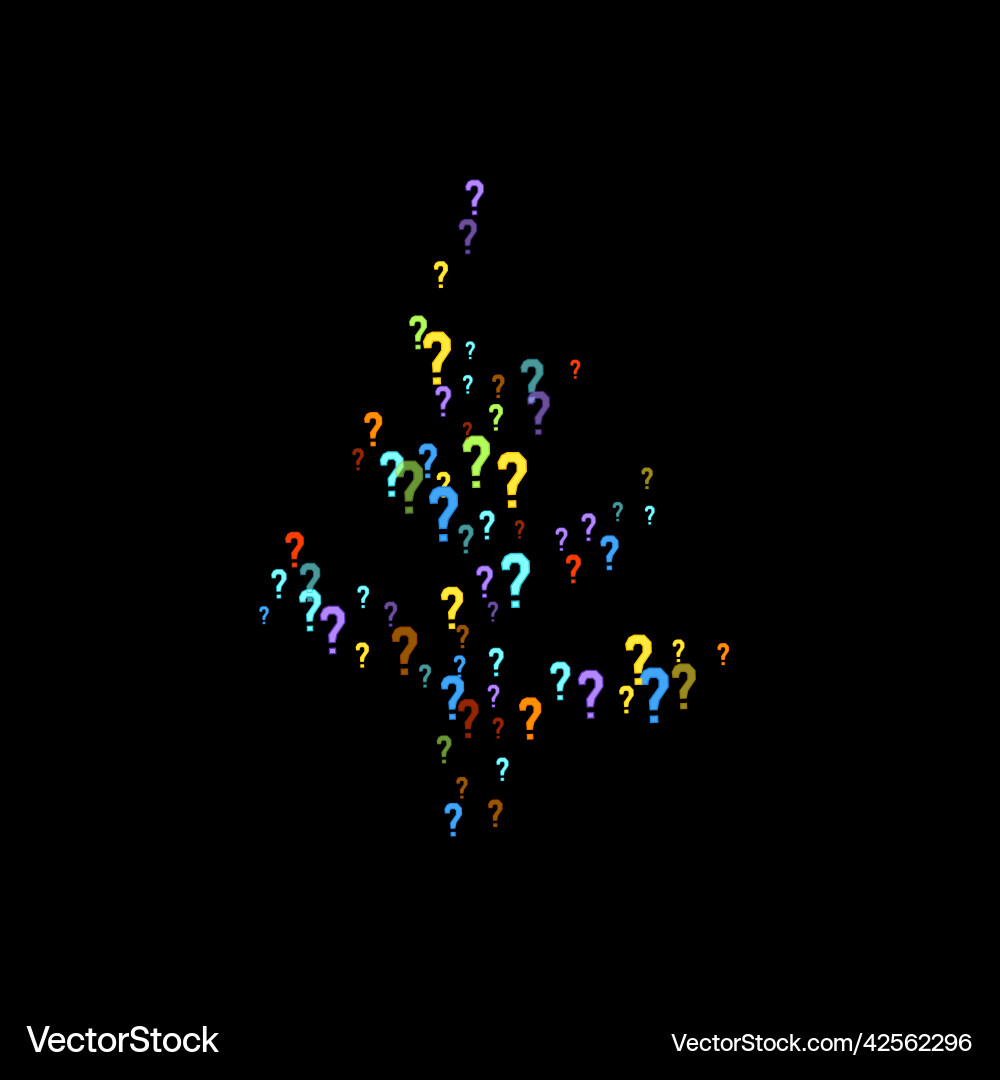 Question marks quiz doubt poll query public Question marks quiz doubt poll query public vector image