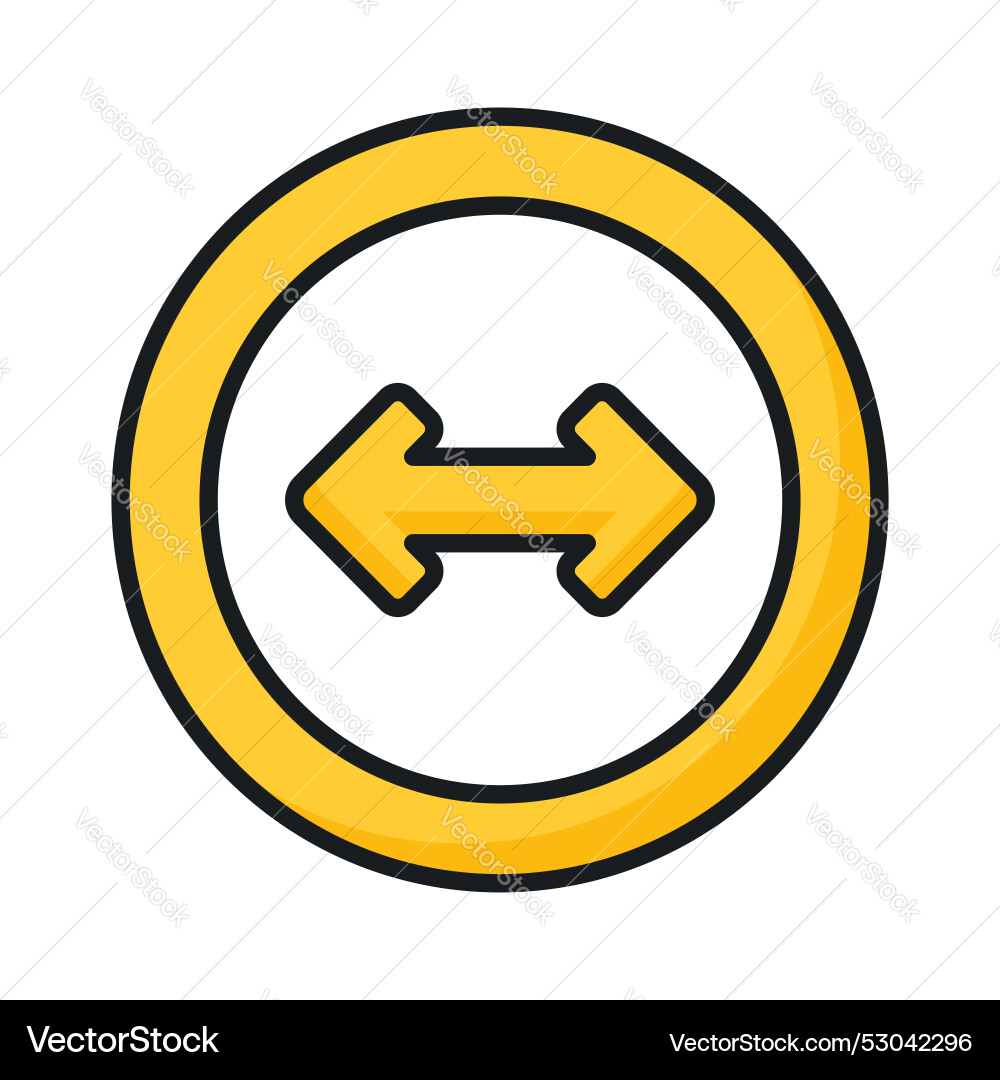 Resize arrows design isolated on white background Vector Image