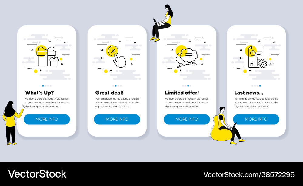 Set business icons such as reject click Set business icons such as reject click vector image