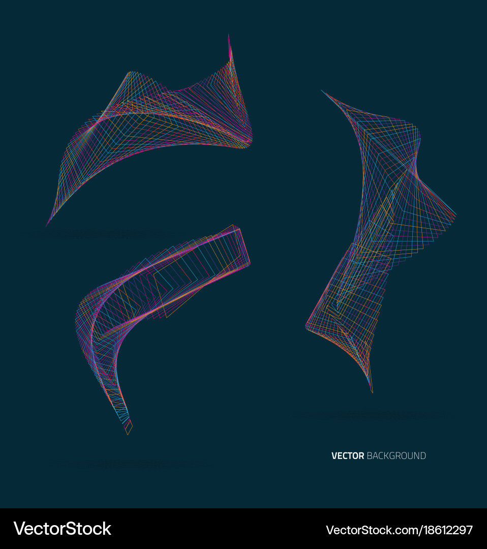 Abstract background with lines vector image