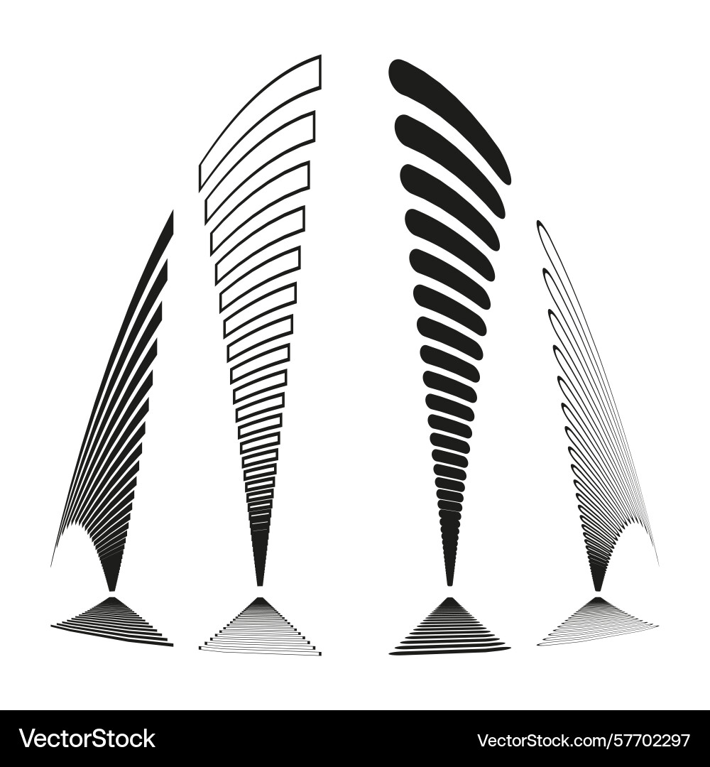 Abstract form collection geometric shape dynamic Abstract form collection geometric shape dynamic vector image