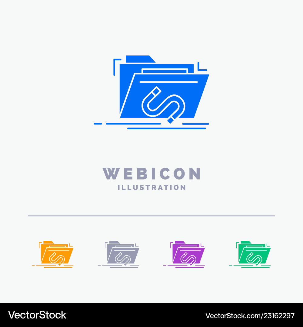 Backdoor exploit file internet software 5 color Backdoor exploit file internet software 5 color vector image