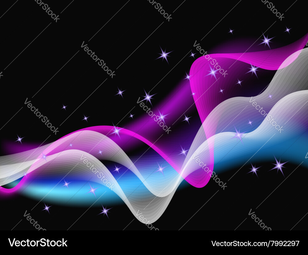 Background with translucent ribbons Vector Image