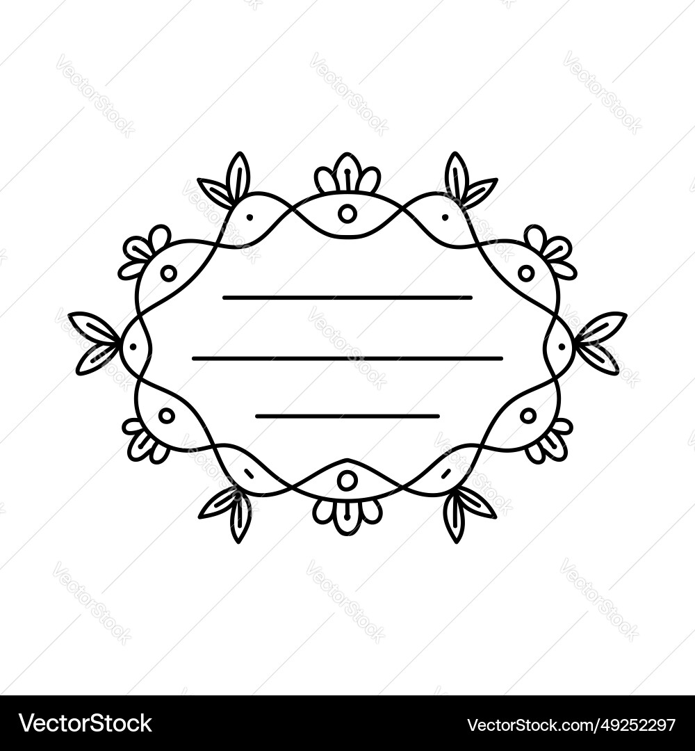 Frame with a pattern black the print is used Frame with a pattern black the print is used vector image