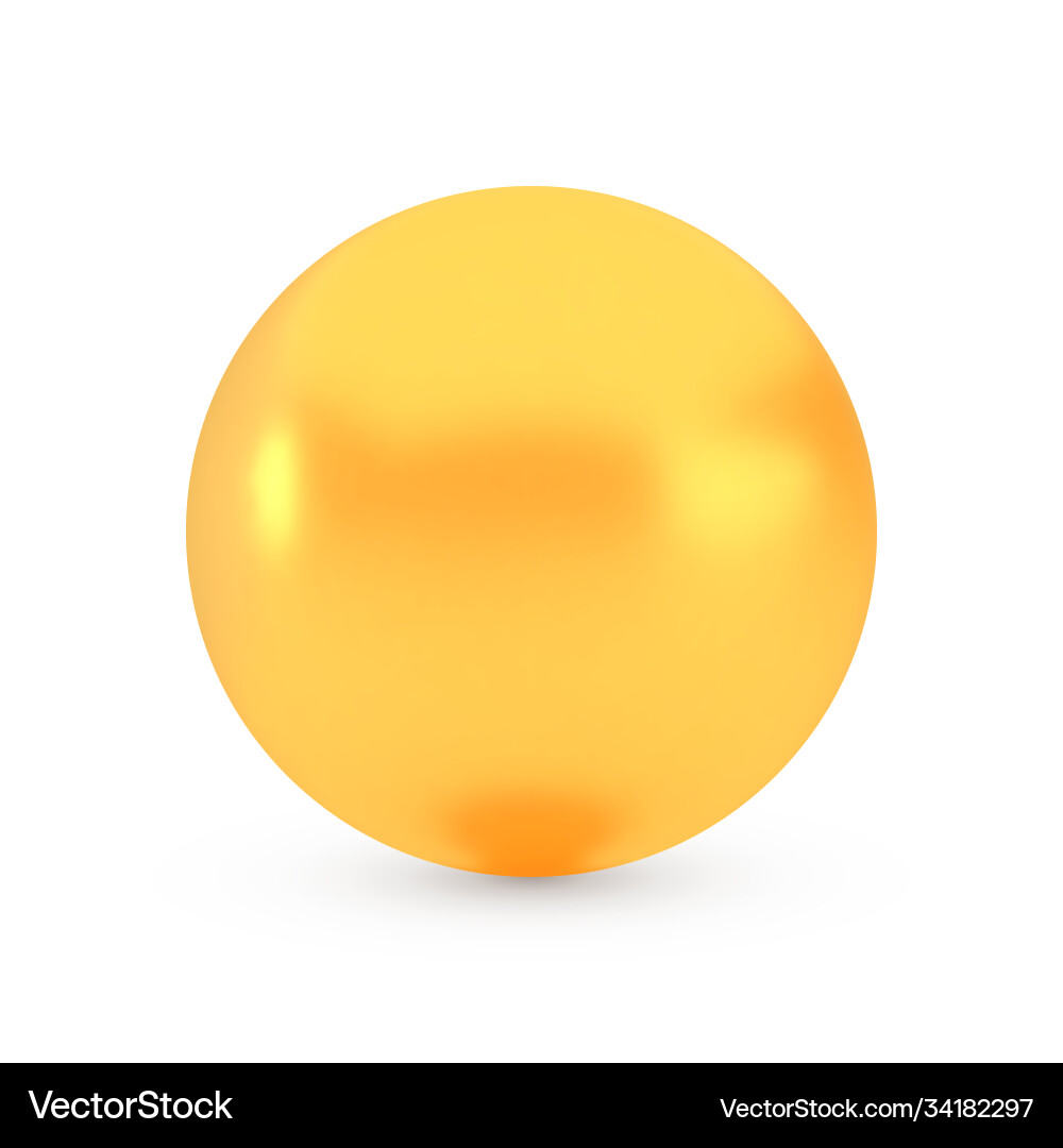 Golden sphere award concept shiny realistic Golden sphere award concept shiny realistic vector image