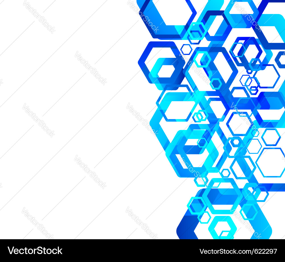 Hexagonal Gradient Background Vector Image