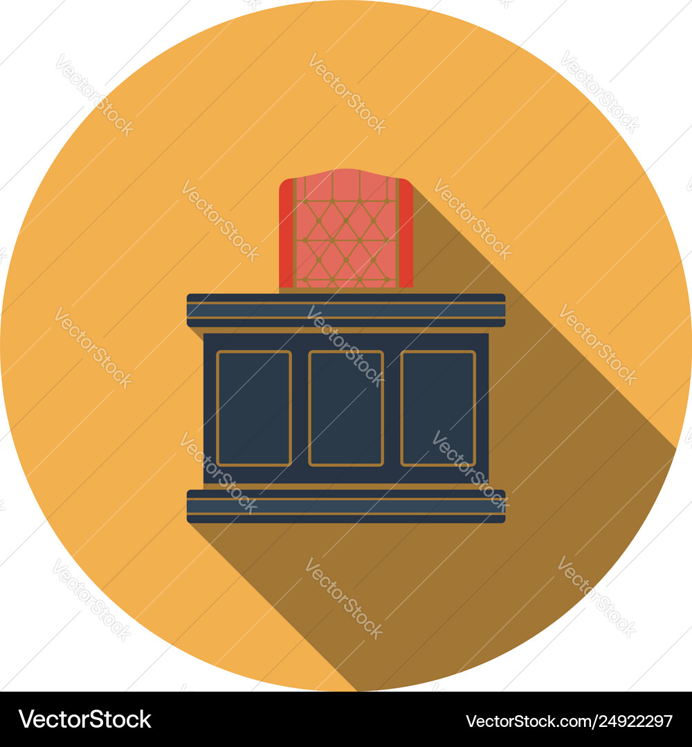 Judge table icon Judge table icon vector image