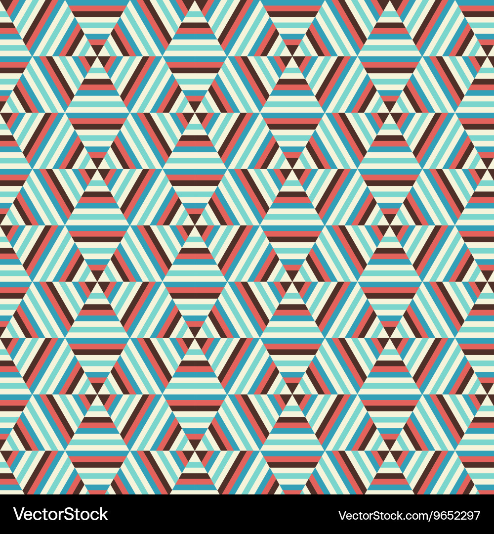 Seamless geometric pattern background vector image