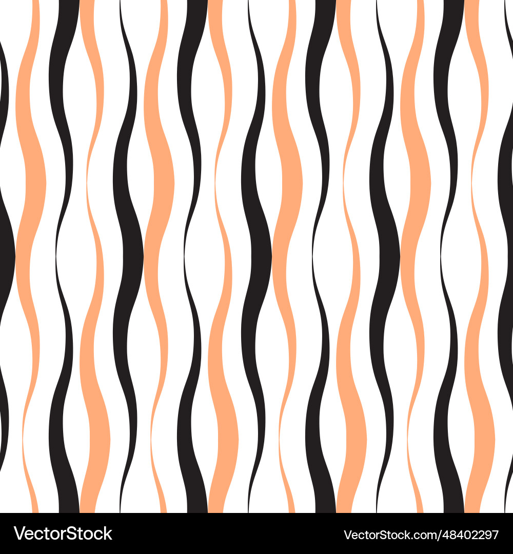 Seamless wavy pattern background Vector Image