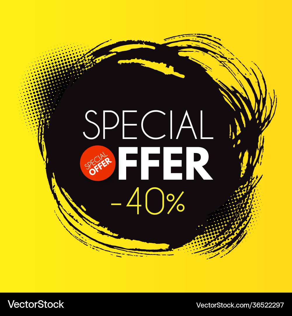 Special offer design big sale poster template Special offer design big sale poster template vector image