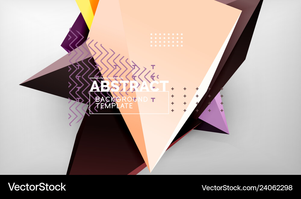 Abstract color triangles geometric background Abstract color triangles geometric background vector image