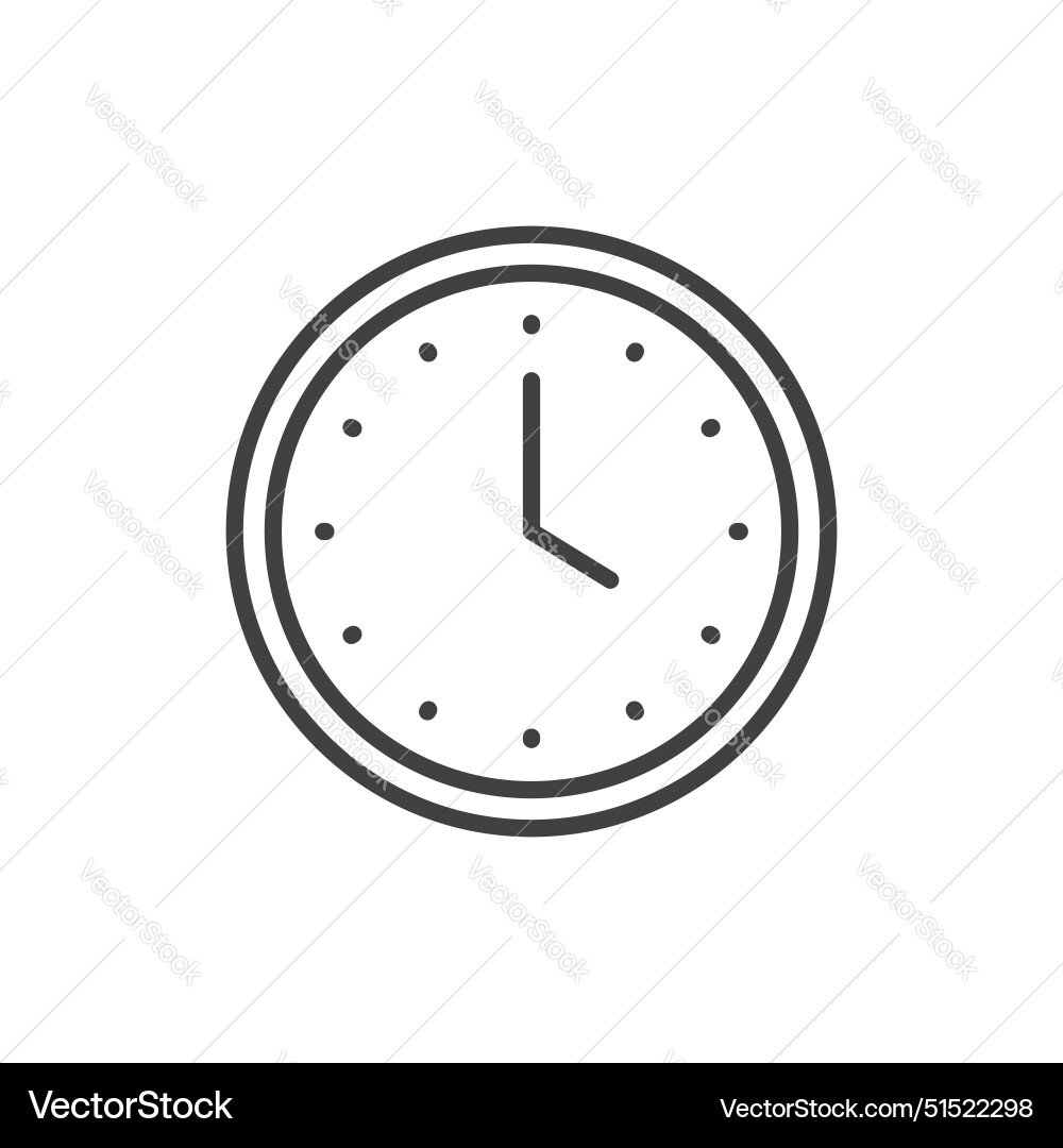Clock icon Royalty Free Vector Image - VectorStock