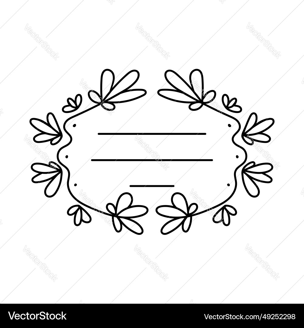 Frame with a pattern black the print is used Frame with a pattern black the print is used vector image