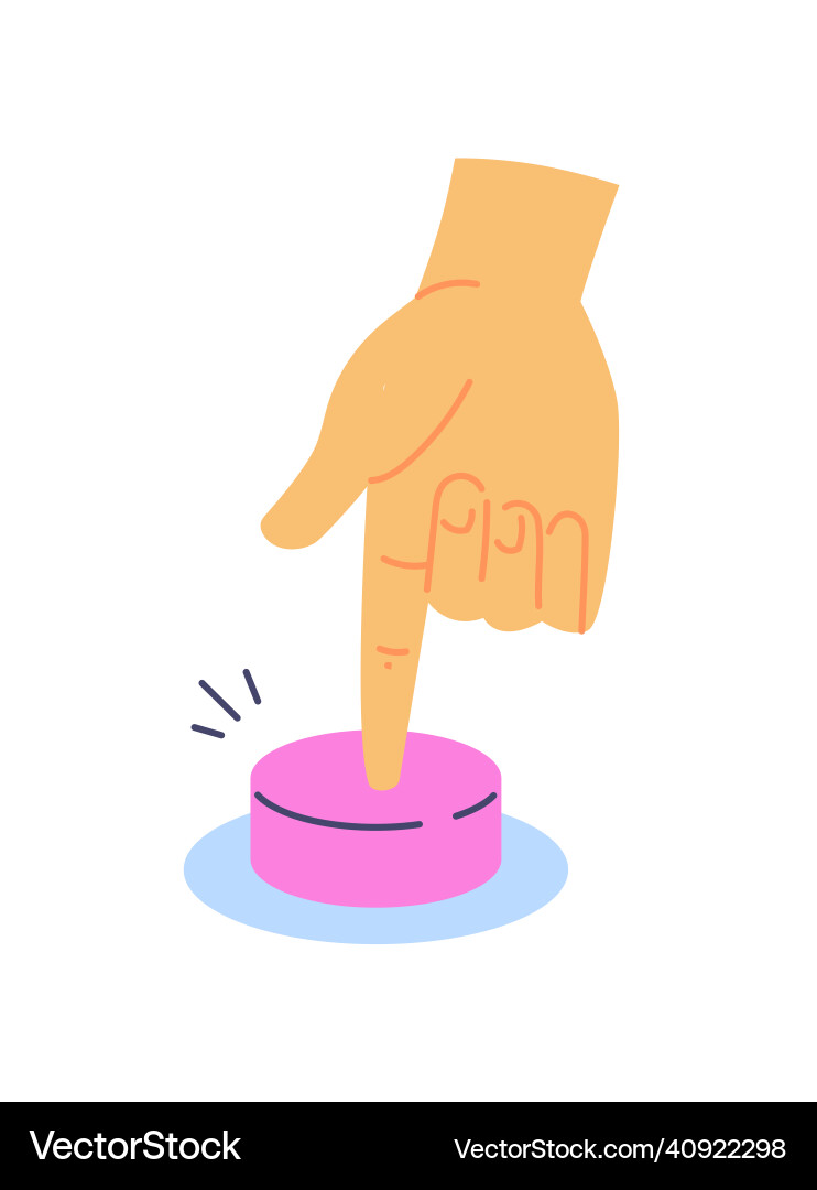 Hand with object concept Vector Image