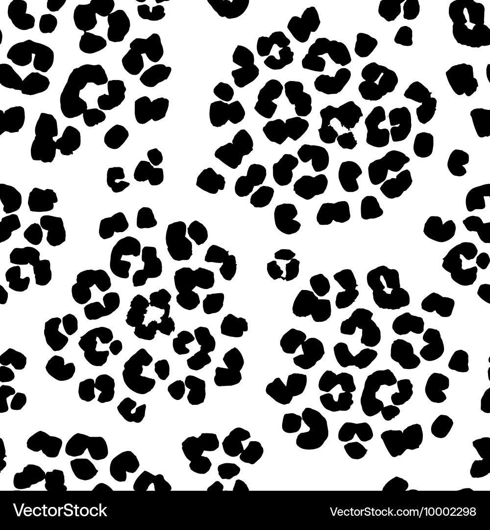 Leopard Print Seamless Pattern vector image