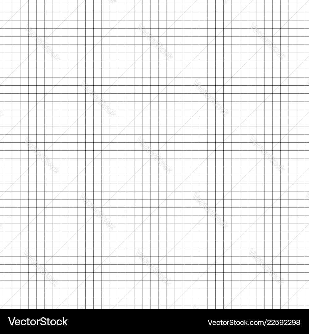 Seamless Grid Pattern - Millimeter Graph Paper vector image