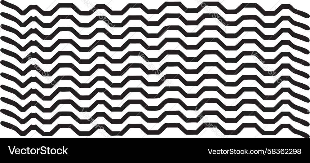 Wavy Zigzag Line Pattern Vector Image
