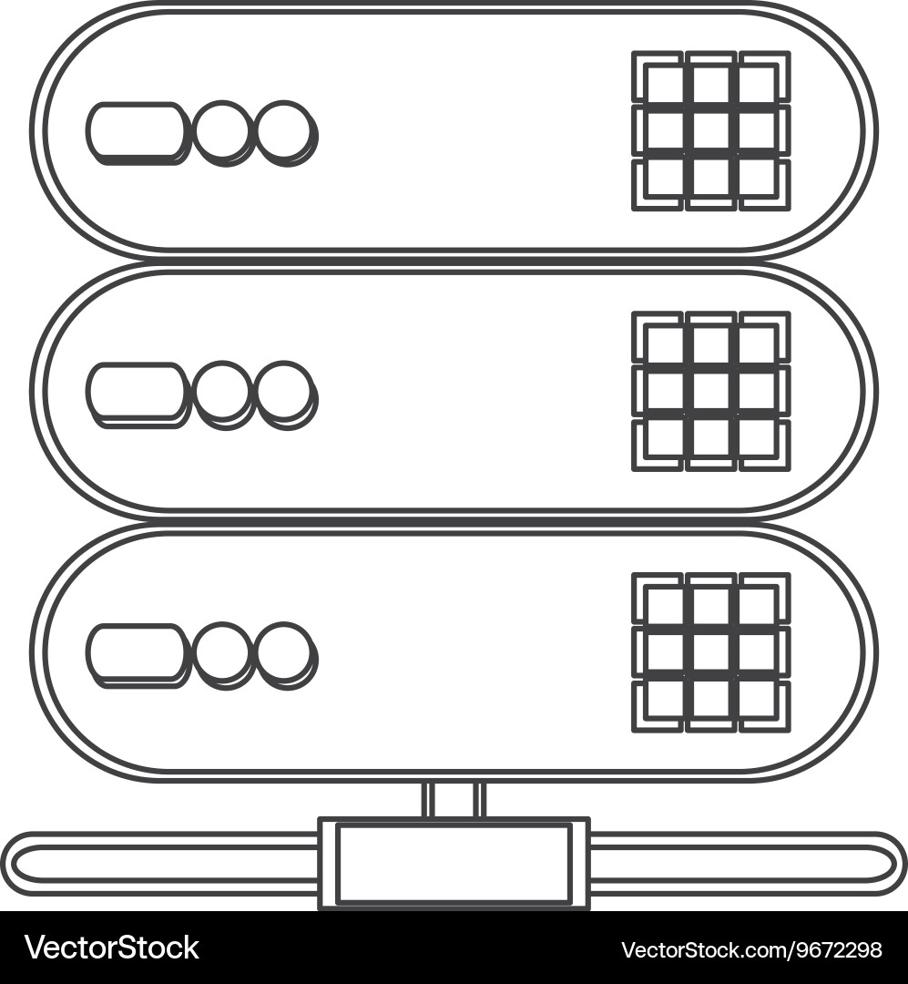 Web hosting icon Vector Image
