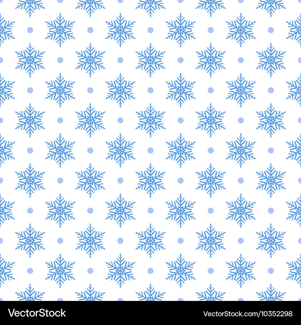 Winter Snowflake Pattern vector image
