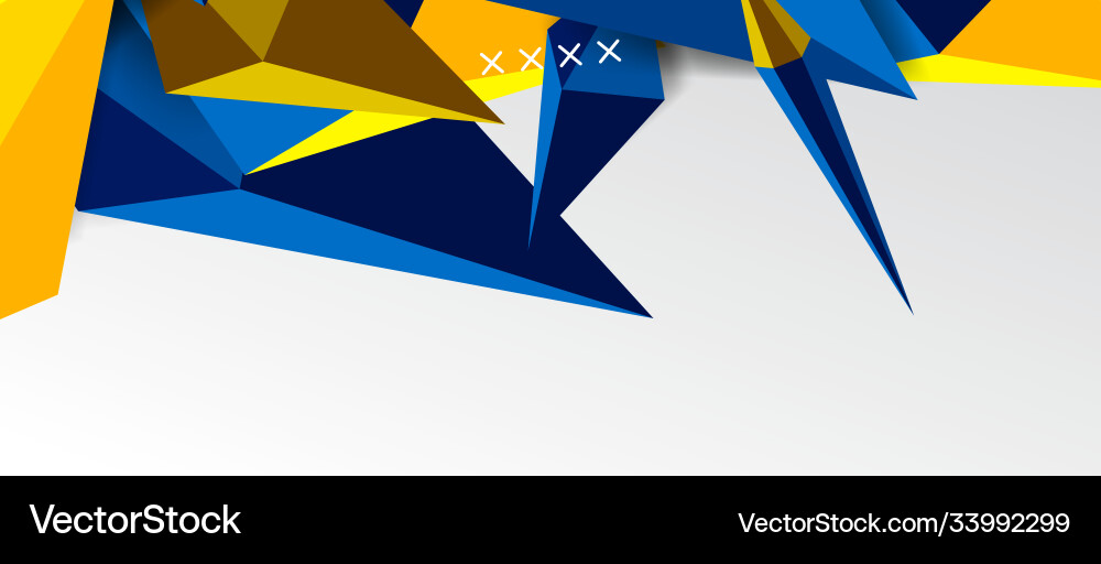 3d low poly abstract shape background Vector Image