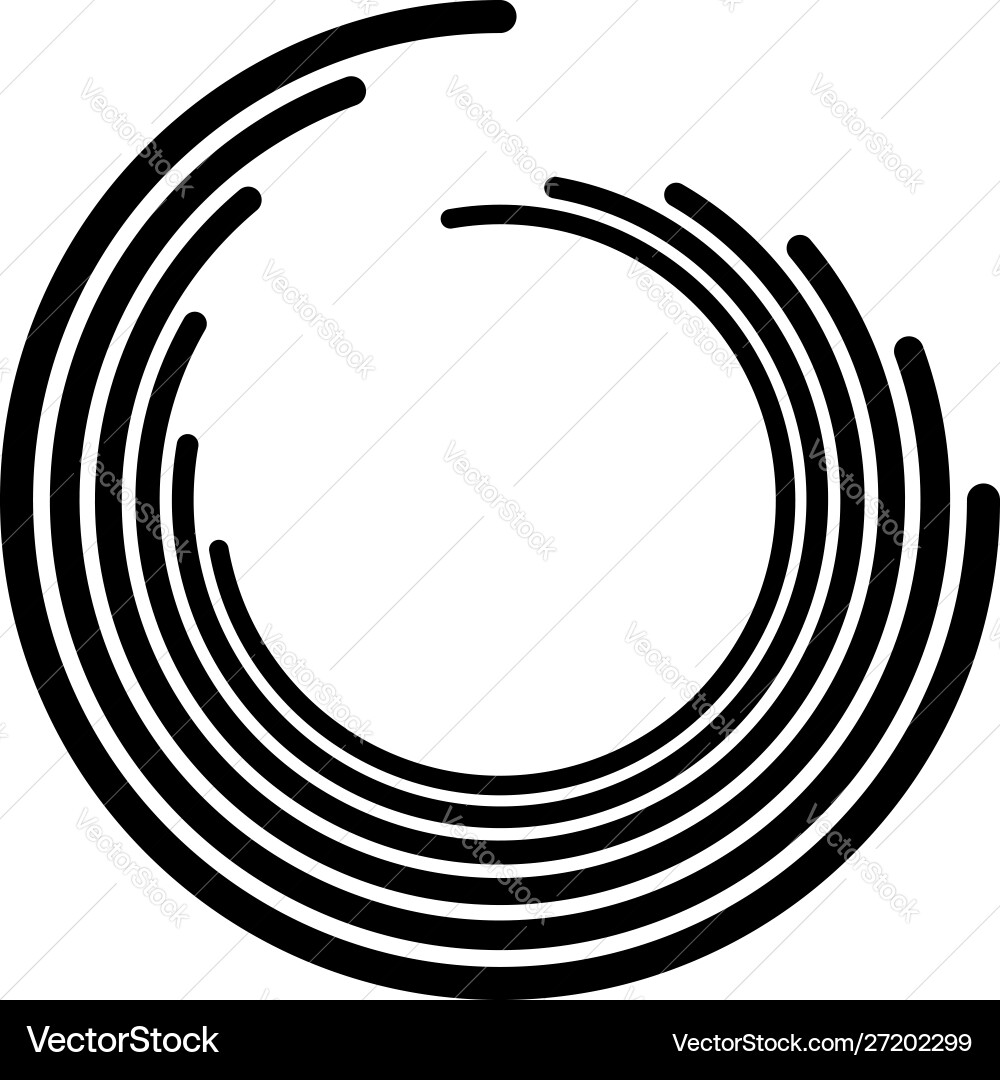 Abstrakter konzentrischer Kreis Spiralwirbeldraht Abstrakter konzentrischer Kreis Spiralwirbeldraht vektorbild