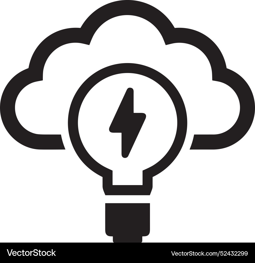 Cloud storage icon symbol image of the database Vector Image