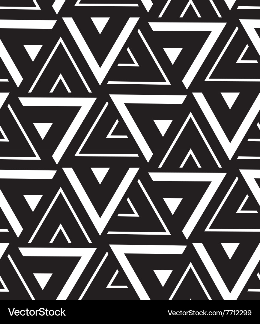 Geometric Triangle Pattern vector image