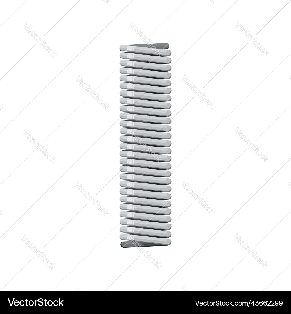 Helical spring extension and compression detail Helical spring extension and compression detail vector image